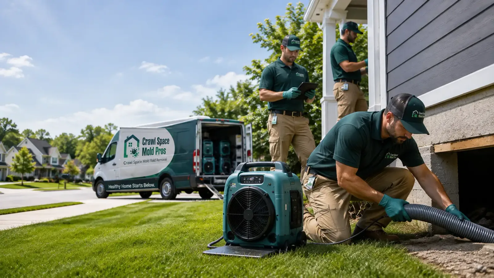 Crawl Space Mold Removal in Pekin, IN